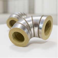 Отвод кашированный алюминиевой фольгой 18x50 мм 45° ГОСТ 23208-2003