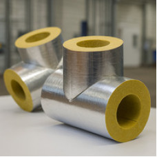 Тройник кашированный алюминиевой фольгой переходной 25x15x30 мм 45° ГОСТ 23208-2003